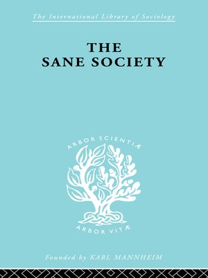 cover image of Sane Society           Ils 252